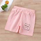 Kids Cotton Shorts Cute Cartoon Printing Summer Breathable Casual Short Pants For 0-7 Years Old Boys Girls pink cat 6-12M 50#73CM