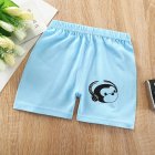 Kids Cotton Shorts Cute Cartoon Printing Summer Breathable Casual Short Pants For 0-7 Years Old Boys Girls blue monkey 6-12M 50#73CM