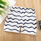 Kids Cotton Shorts Cute Cartoon Printing Summer Breathable Casual Short Pants For 0-7 Years Old Boys Girls blue stripes 6-12M 50#73CM