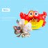Kids Crab Bubble Machine Automatic Bubble Blowing Machine Electric Bath Toys With Lighting Music Great Gifts For Boys Girls As shown