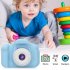 Kids Digital Video Camera Mini Rechargeable Children Camera Shockproof 8MP HD Toddler Cameras Child Camcorder  blue