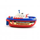 Kids Electric Fire Boat Simulation Fire Fighting Boat Toy Pool Toys Marine Models With Music Light fire boat