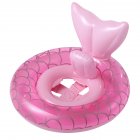 Kids Inflatable Pool Floats Thickened Baby Mermaid Seat Swimming Ring For 3-8 Years Old Kids 63 x 47CM