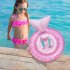 Kids Inflatable Pool Floats Thickened Baby Mermaid Seat Swimming Ring For 3 8 Years Old Kids 63 x 47CM