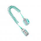 Kids Safety Harness Infant Baby Anti-lost Wrist Band Key Lock 360 Degree Rotation Anti-lost Rope light green - A 2 meters