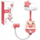 Kids Shower BathToys Cute Baby Faucet Bathing Water Spray Tool Dabbling Toy Red (color box)
