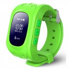 Kids Smart Watch Girls Boys Digital Watch with Anti-Lost SOS Button GPS Tracker Smartwatch  green