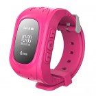 Kids Smart Watch Girls Boys Digital Watch with Anti-Lost SOS Button GPS Tracker Smartwatch  Pink