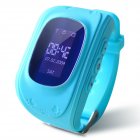 Kids Smart Watch Girls Boys Digital Watch with Anti-Lost SOS Button GPS Tracker Smartwatch  blue