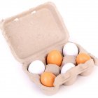 Kids Wood Simulation Egg Blocks with Box Pretend Play House Kitchen Food Toy default_6PCS