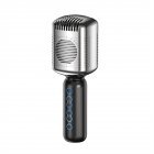 Km600 Karaoke Wireless Microphone Handheld Retro Noise Reduction Smart Bluetooth-compatible Mic Music Player dark gray