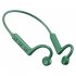 Ks 19 Bone Conduction Bluetooth compatible Headset Hanging Neck Type Business Sports Earbuds Hifi Stereo Music Gaming Earphones Green