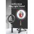 L07 5 Inch Ring Light Bluetooth Selfie Stick Portable LED Fill Light Mobile Phone Live Bracket black