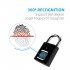 L34 Fingerprint Lock Smart Padlock Thumbprint Door Padlocks Portable Anti Theft Fingerprint Lock for Bag Drawer Suitcase black