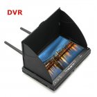 LCD5802D 5802 5.8G 40CH 7Inch FPV Monitor with DVR Build-in Battery Video Screen Antenna AV Cable Charger Set With DVR_U.S. regulations
