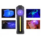 LED+COB Purple Light Torch USB Charging Strong Working Folding Lamp with Magnet Purple light