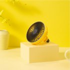 LED <span style='color:#F7840C'>Car</span> Air Outlet Fan <span style='color:#F7840C'>USB</span> Portable Mini Fan yellow