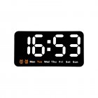 LED Digital Wall Clock With 2 Alarm Large Display Alarm Clock For Living Room Office Classroom Gym Shop Decor white light