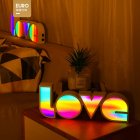 LED Light Board Love Modeling Lamp Energy Saving Eco-Friendly Holiday Lighting Party Supply