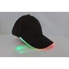 LED Light Glow Club Black Fabric Travel Hat