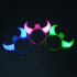 LED Light Up Headbands Kids 3D Ox horn Glowing Hairband for Christmas Party Favors Gifts Red