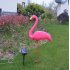 LED Solar Flamingo Stake Light Pathway Decorative Outdoor Lawn Yard Lamp 2 in 1