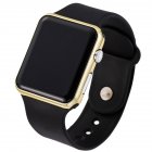 LED Square Casual Digital <span style='color:#F7840C'>Watch</span> with Rubber Band Sports Wrist <span style='color:#F7840C'>Watches</span> for Man Woman (colors optional) 1#