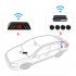 LED Wireless Parking Sensor Kit Parktronic 4 Sensors Auto Car Reverse Assistance Backup Radar Monitor System Red probe