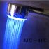 LED color changing shower head with HOT  WARM  COLD water detection colors   The CVSCL 8100 lighted shower head changes color with the temperature of the water 