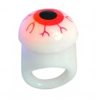 LED ring with eyeball design for Halloween   Be the life of the party with this multicolor LED flashing ring