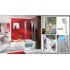 LED Color Changing Shower Head  Square 