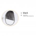 Lady Beauty Clip In Bangs Human Hair Air Bang Brazilian Hair Pieces Invisible Seamless Non-remy Replacement Hair Wig Black
