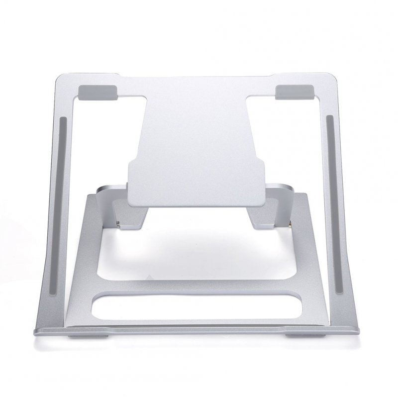 Laptop Stand Portable Adjustable Foldable Aluminum Lift Computer Cooling Base Desktop Stand Silver