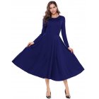 Leadingstar Women's <span style='color:#F7840C'>Long</span> Sleeve Midi Dress