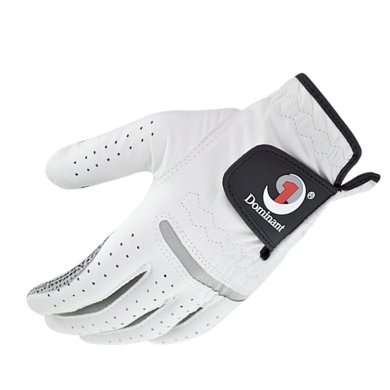 Leather Golf Gloves Men's Left Hand Soft Breathable Pure Sheepskin Golf Gloves Golf Accessories 22#