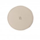 Leather Insulation Coaster Heat-resistant Anti-scald Non-slip Double-layer Home Office Table Mat beige