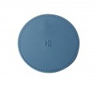 Leather Insulation Coaster Heat-resistant Anti-scald Non-slip Double-layer Home Office Table Mat blue