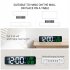 Led Digital Alarm Clock Time Date Temperature Display Large screen Desk Table Clock for Living Room Office White