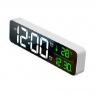 Led Digital Alarm Clock Time Date Temperature Display Desk Table Clock