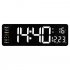Led Digital Wall Clock with Remote Control 16 Inch Adjustable Brightness Alarm Clock yellow word