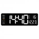 Led Digital Wall Clock with RC 16 Inch Adjustable Brightness Alarm Clock