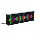 Led Music Spectrum Electronic Clock Voice Control Rhythm Light