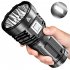 Led Portable Mini Flashlight Usb Rechargeable Super Bright Powerful Torch Outdoor Camping Work Lamp black