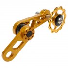 Litepro Folding Bike Chainring Tensioner Rear Derailleur Chain Guide Pulley for Oval Tooth Plate Wheel Chain Xipper Bike <span style='color:#F7840C'>parts</span> Gold