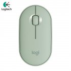 Logitech Pebble M350 Wireless Mouse Bluetooth-compatible 5.2+2.4G Dual Mode Silent Usb Receiver green