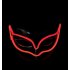 Lovely LED Neon Half Eyes mask for Halloween and Christmas Ball Party Birthday Mask red