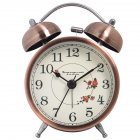 Luminous Retro Twin Bell Loud Alarm Clock Super Silent Non Ticking Table Alarm Clock For Home Office Arabic