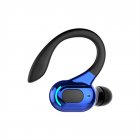 M-f8 Bluetooth-compatible 5.2 Wireless  Headphones Mini Business Ear-hook Type Hifi Subwoofer Noise Cancelling Sports Gaming Earbuds dark blue