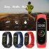 M4  Smart  Watch Heart Rate Blood Pressure Monitor Sport Band Wristband Tracker Black