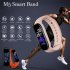 M5 Men Intelligent  Watch Magnetic Rechargeable Digital Watch Heart Rate Blood Pressure Monitor Sports Fitness Tracker Bracelet pink